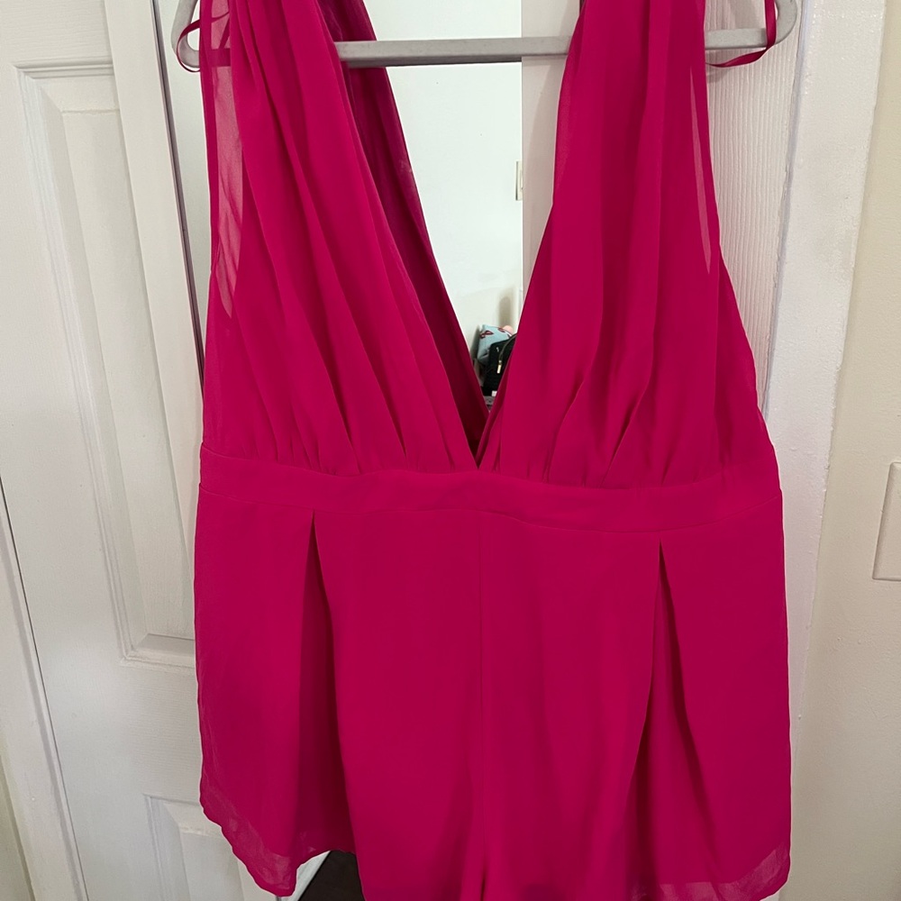 FASHION NOVA Hot Pink Romper